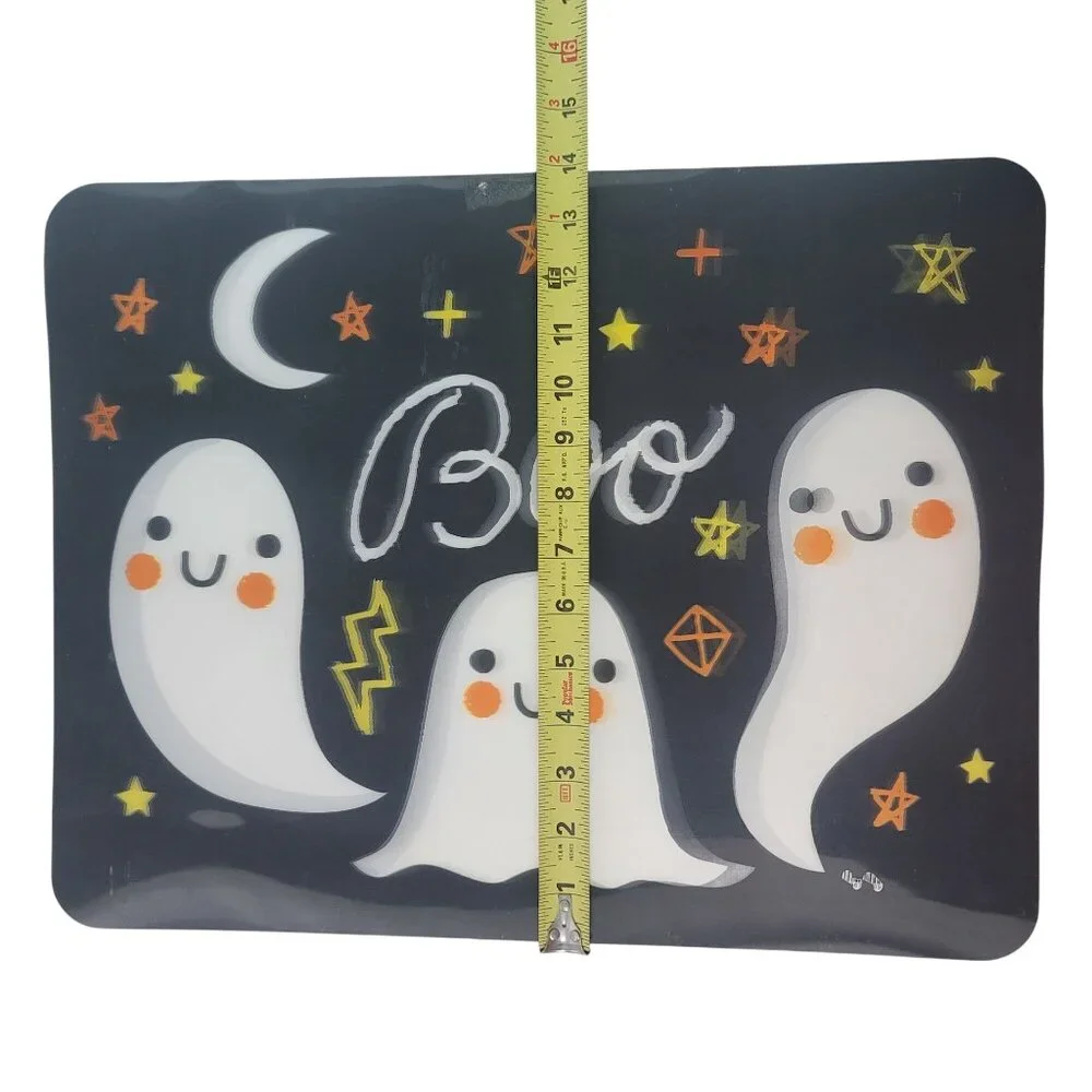 Target Halloween Lenticular Placemats x2 Ghosts Cat Owl Holographic 18